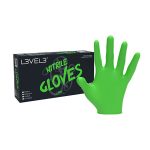 Guantes de Nitrilo Profesionales Level 3 - Paquete de 100 (Lime - Verde)