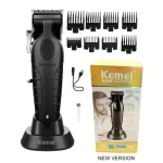 Maquina Kemei 2296 CortaPelo Inalambrica Con Base De Carga - Imagen 2