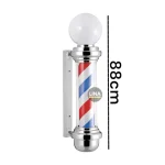 Poste Barbero Peluqueria Barberia Luz Giratorio Colores Clasicos 88cm… - Imagen 2