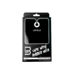 Capa Level 3 Negra con Borde Blanco y Cuello de Silicona – Capa de Barbería - Imagen 2