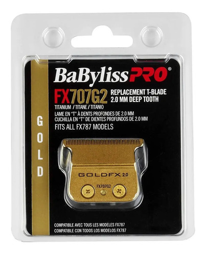 Cuchilla BaBylissPRO FX707G2 Gold Titanium