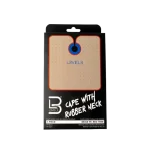 Capa Level 3 Beige con Borde Rojo y Cuello de Silicona – Capa de Barbería - Imagen 2