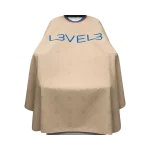 Capa Level 3 beige borde rojo con cuello de silicona