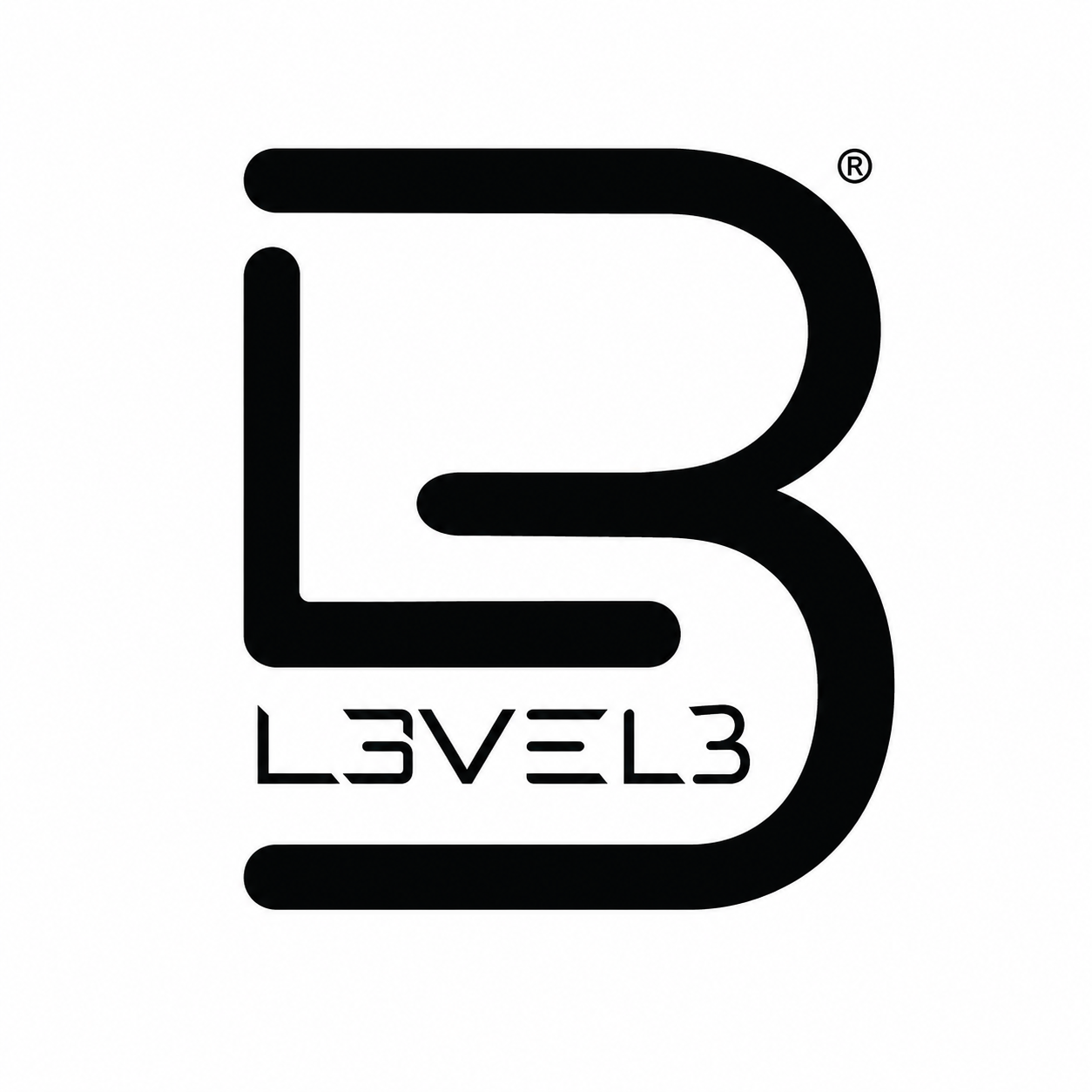 Logo L3VEL3 – productos profesionales para barbería